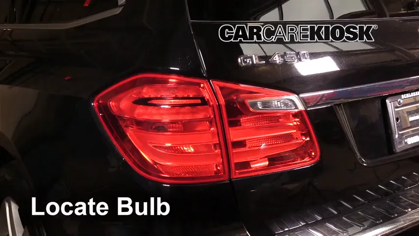 2013 Mercedes-Benz GL450 4.6L V8 Turbo Luces Luz trasera (reemplazar foco)